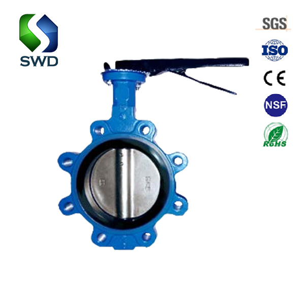 Non-Pin Rubber Line Environment Protection Wafer Butterfly Valve