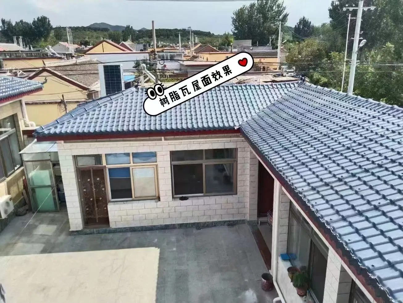 Colorful Plastic Synthetic Resin PVC Roof Roof Shingle for Villa ASA PVC Spanish Roofing Sheet