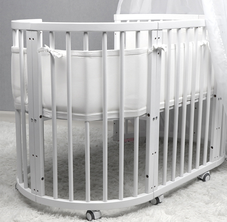 Bedding Set Surround Anti-Collision Guard Rail Fence Bed Bumper for New Born Baby