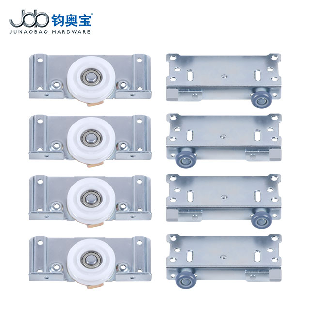 Junaobao Popular Traditional Hot Sale Sliding Door Roller System Wardrobe Cabinet Sliding Door Roller for Wooden Door