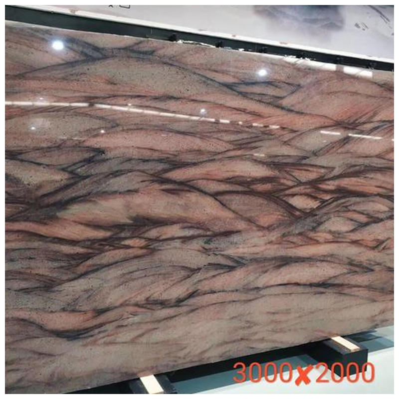 Luxury Brazilian Red Colinas Exotic Quartzite for Feature Wall and Countertops