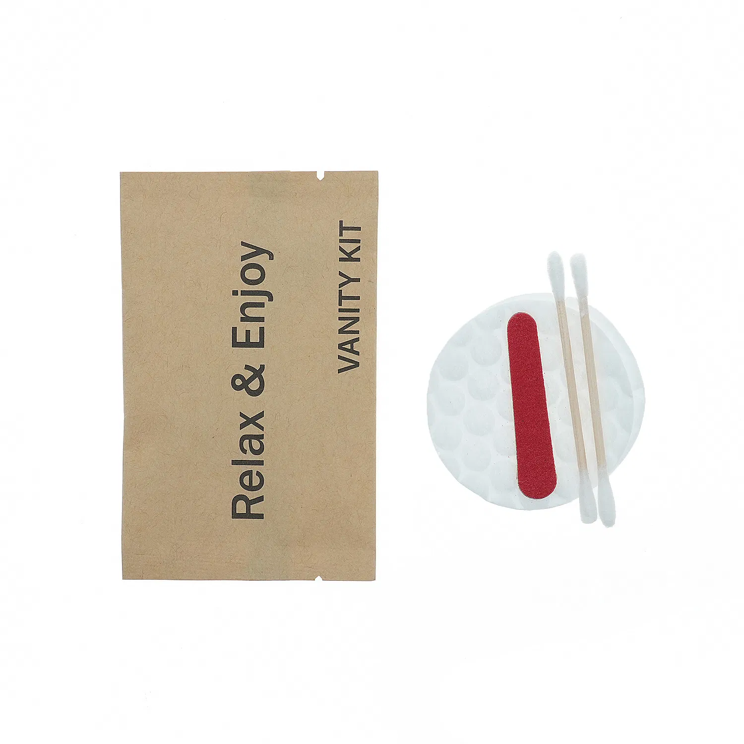 Cotton Buds in Kraft Box with Hotel Amenities for Guest Room Using