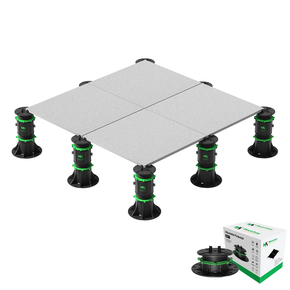 Self-Leveling Paver Tile Decking Terrace Height Adjustable Plastic Pedestal for Floor Supporting