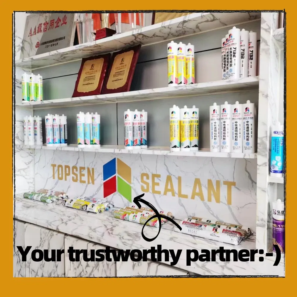 CE FDA Certificated Eco-Friendly Kitchen Bathroom Mildewproof Silicone Sealant