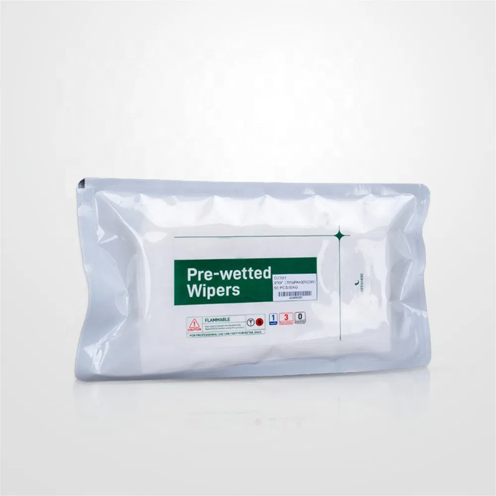 Professional Cleanroom Polyester Wiper Wipes White for LCD Screen Wipe Anti Static Cleanroom Wipers