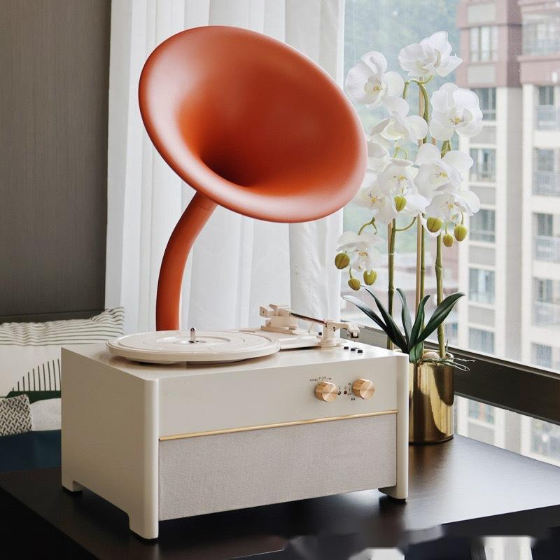 High-Value Vinyl Record Player Living Room Ornaments Bluetooth Speaker Sound Lossless Sound Quality Phonograph Record Player