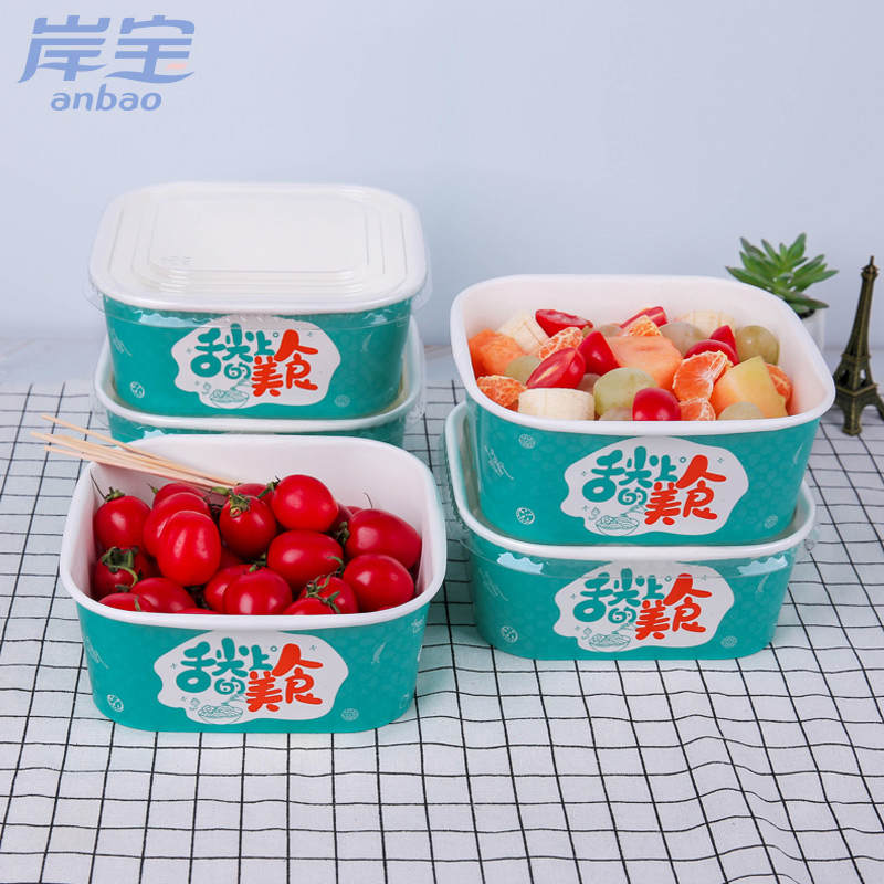 Customizable Disposable Paper Bowls, Compostable & Eco-Friendly for Takeout