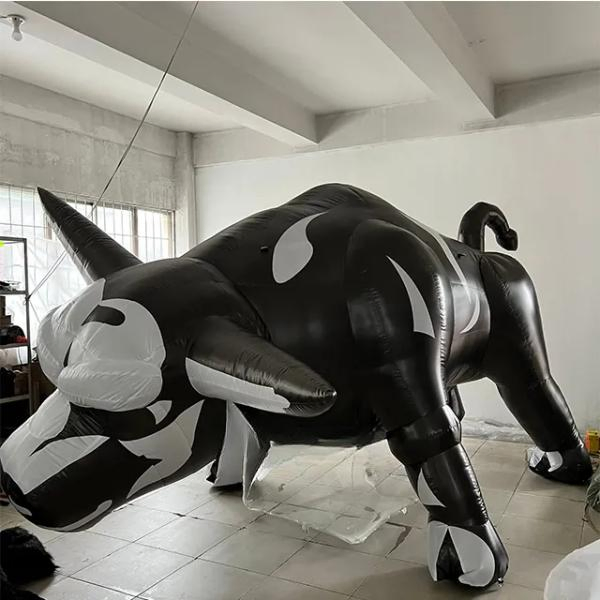 Boyi Event Decoration Inflatable Bull Animal Golden Ox for Advertising