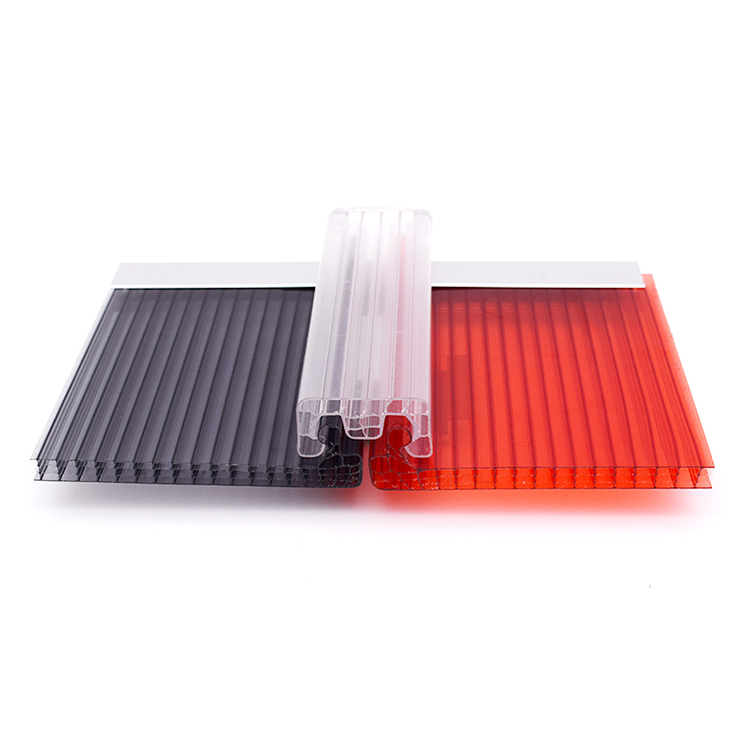 UV Protection Building Materials 10mm 12mm Multi-Wall Honeycomb Structure Danpalon Clear PC System Hollow Solid Sheets U Lock Polycarbonate Sheet for Roofing