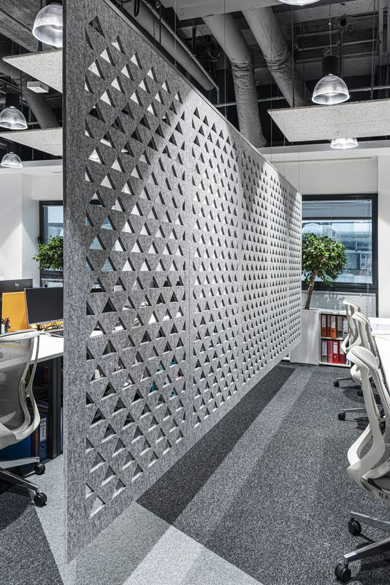 Vigor Popular Carved Acoustic Pet Acoustic Panel Polyester Fiber Acoustic Office Partition