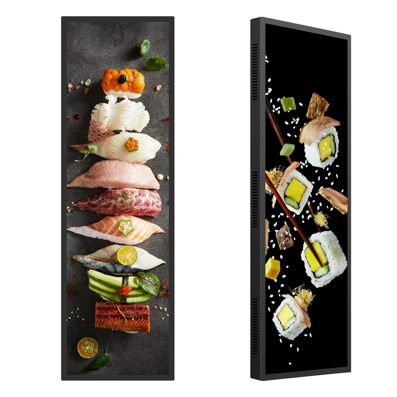 49.5 Inch Ultra Wide LCD Screen Streached Bar Digital Signage Supermarket Shelf Display