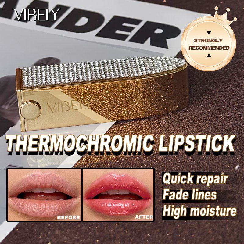 Wholesale Custom Glitter Diamond Tubes Private Label Moisturizing Luxury Temperature Changing Lipstick