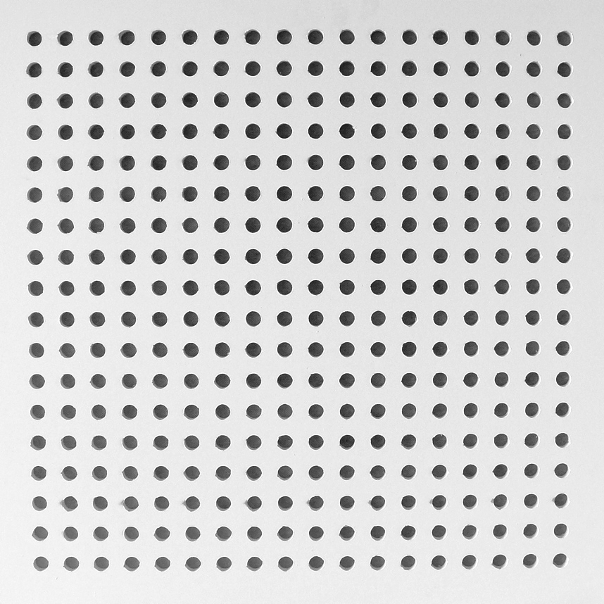 6mm Round Hole Gypsum Ceiling Tile 600X600mm White