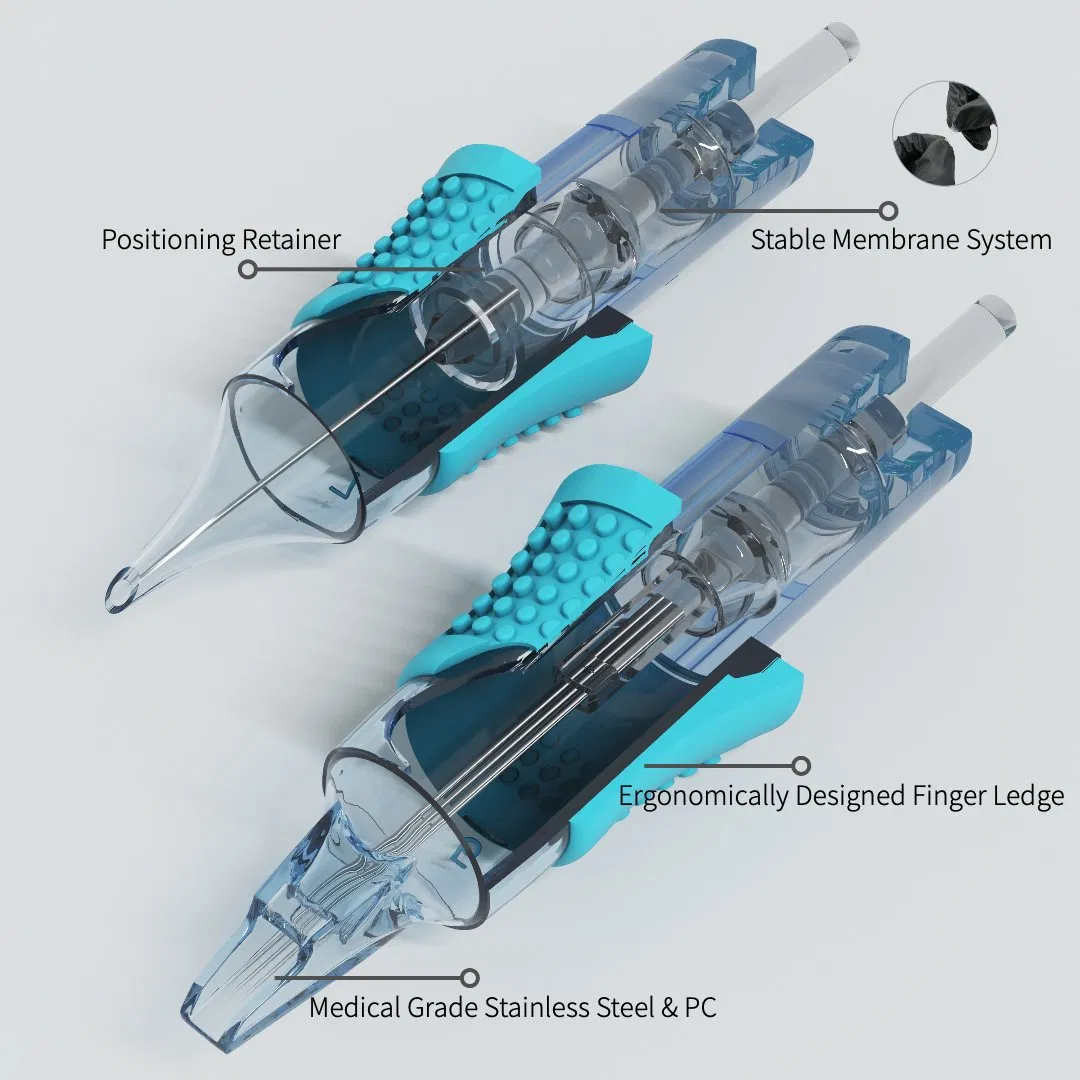 China Tattoo Supply OEM Logo Premium Quality Disposable Tattoo Needle Cartridges