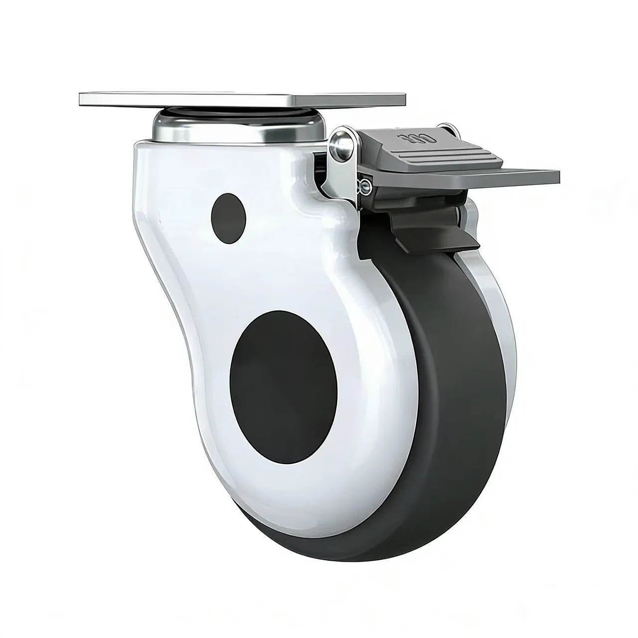 Silent, Wear-Resistant, Rust-Proof, Galvanized Threaded Rod Casters, Anti-Tangle Medical Silent Casters