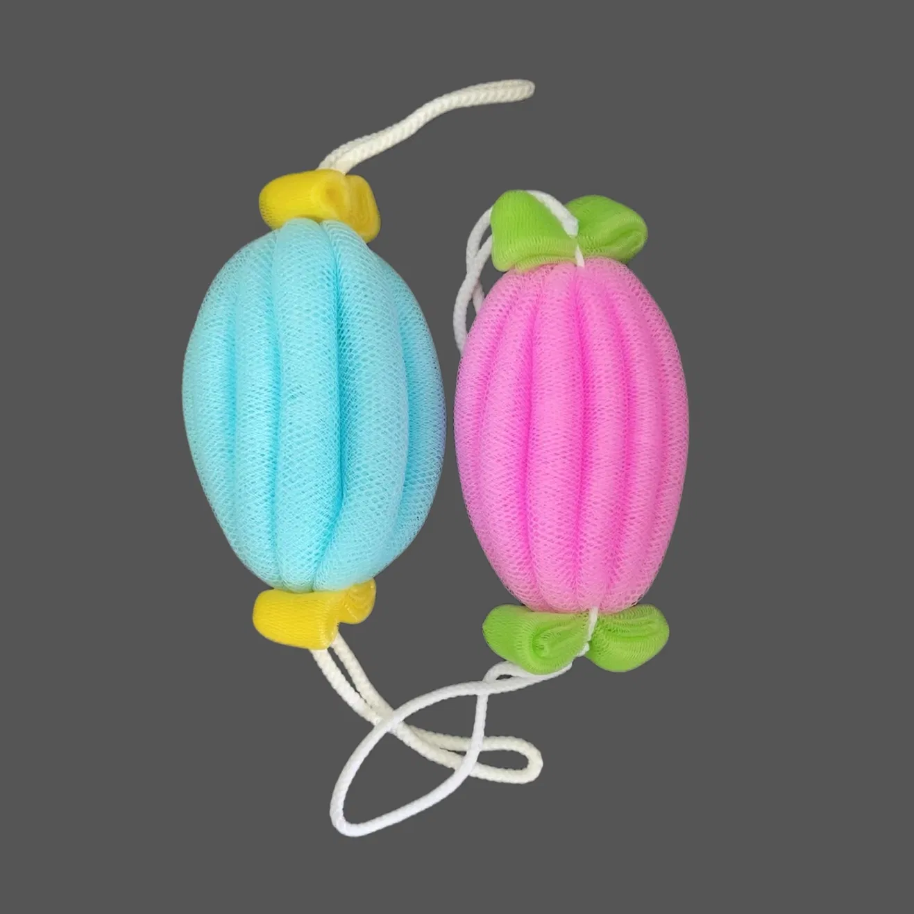 Hot Sell DIY Color Pumpkin Bath Mesh Ball