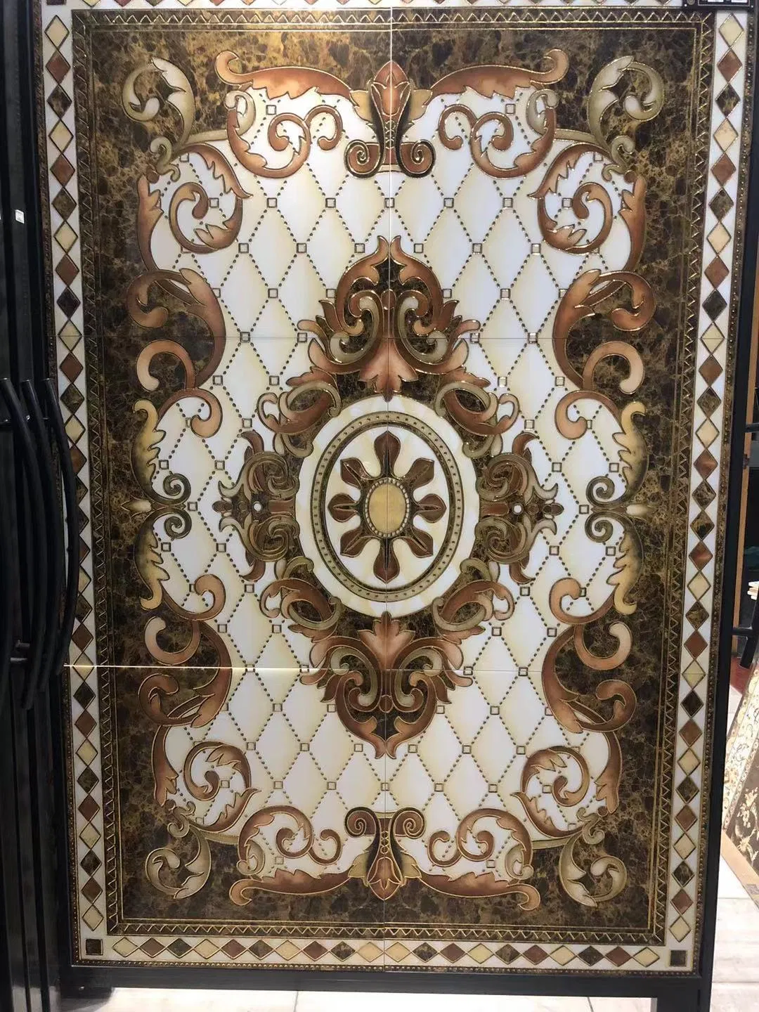 1200*1800mm Foshan Decoration Polished Glazed Ceramic Carpet Floor Tile