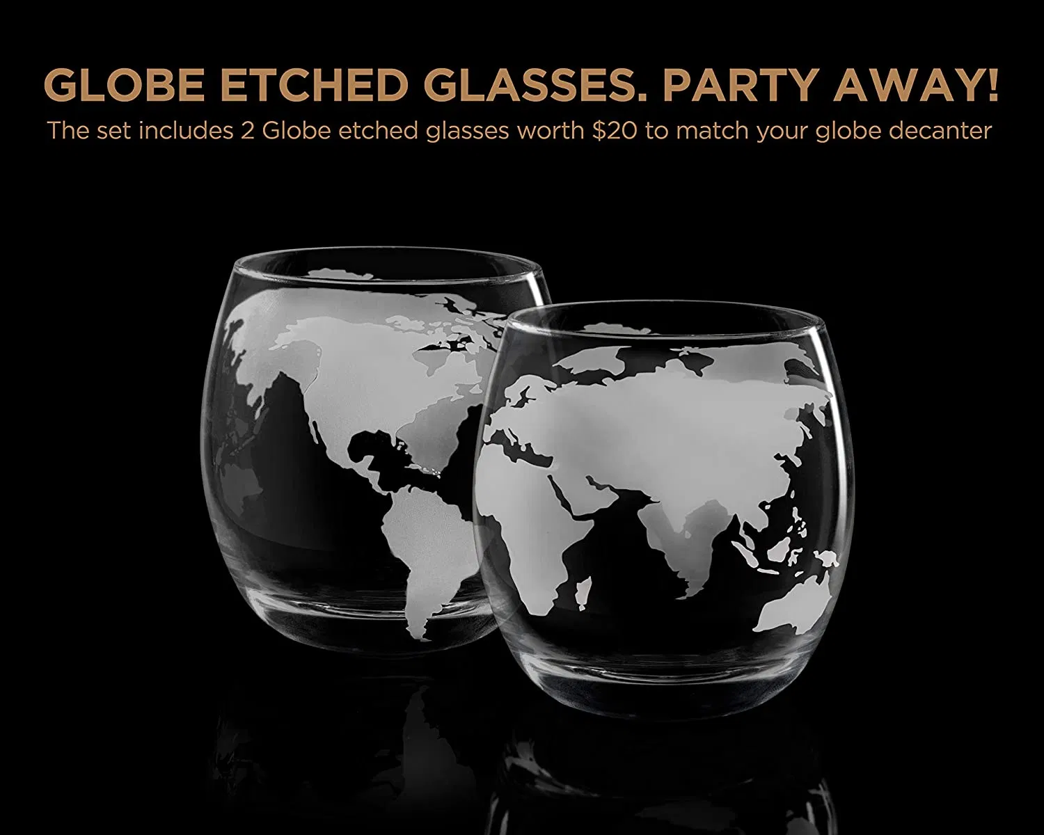 Whiskey Decanter Globe Set Globe Whiskey Glasses Free Chilling Whisky Stones for Liquor Whiskey Brandy Bourbon Vodka 850ml Decanter