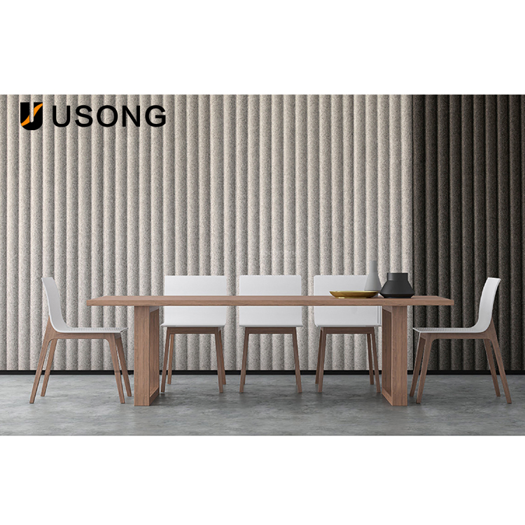 ODM OEM Factory Direct Sales 3D Wall Panel High Quality Pet Customization Two Color Carved Soundproof Acoustic Board Panel