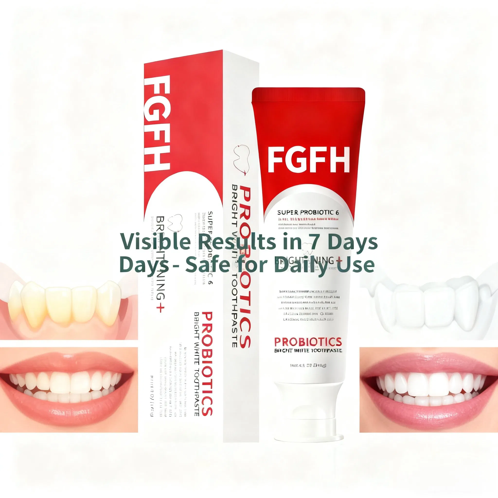 Probiotic Toothpaste with Enzyme Protection for Teeth Whitening