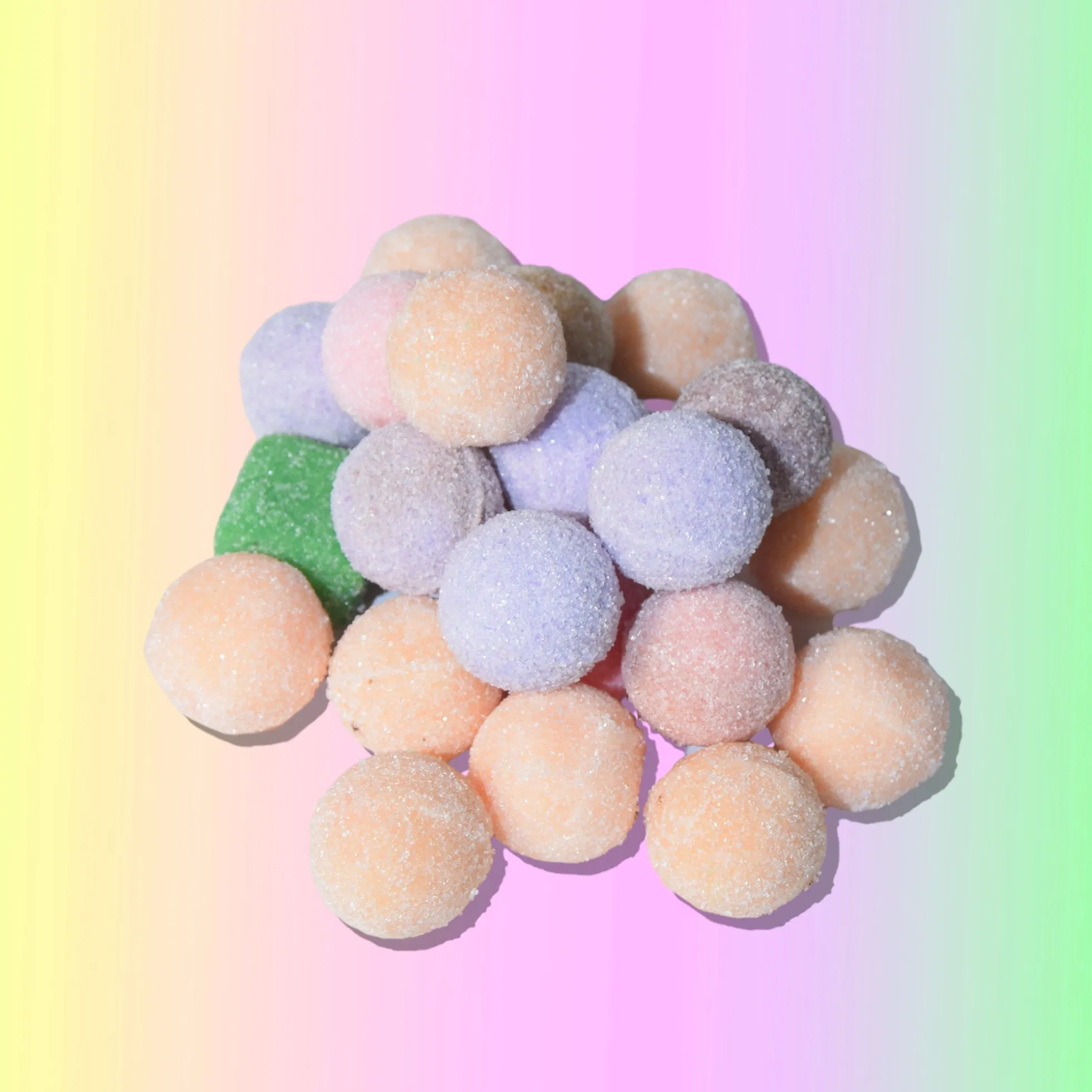 Factory High-Quality Organic Gentle Cleansing Bath Candy Exfoliating Brightening Sugar Scrub Balls Body Care