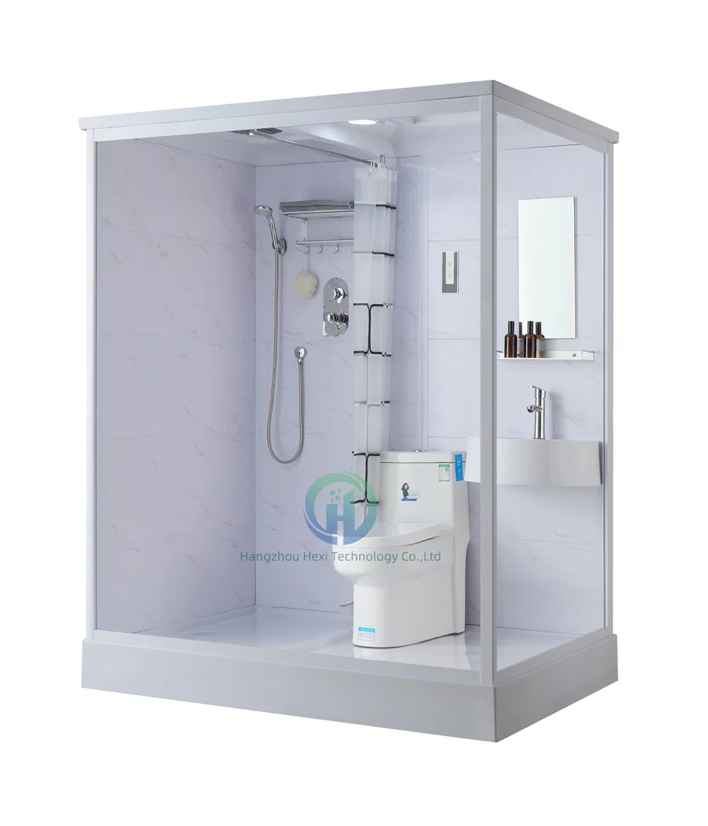 Compact Prefabricated Toilet and Shower for Small Bathrooms