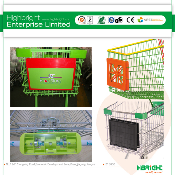 Shopping Trolley Cart Display Advertising Board