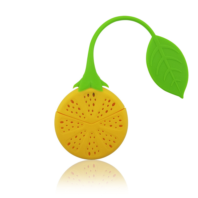 Lemon Shape FDA Silicone Reusable Coffee Strainer Infuser Bag Silicone Tea Filters