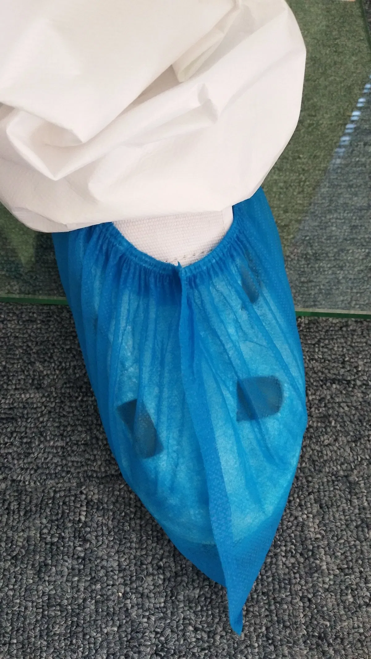 Personnal Protective Shoecovers Length Plus Size Disposable Non-Skid No-Woven Shoe Cover