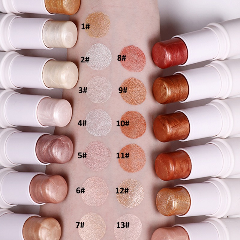 FDA Vegan Cruelty-Free Long Lasting Shimmer Finish Creamy Stick Highlight Cosmetic Beauty