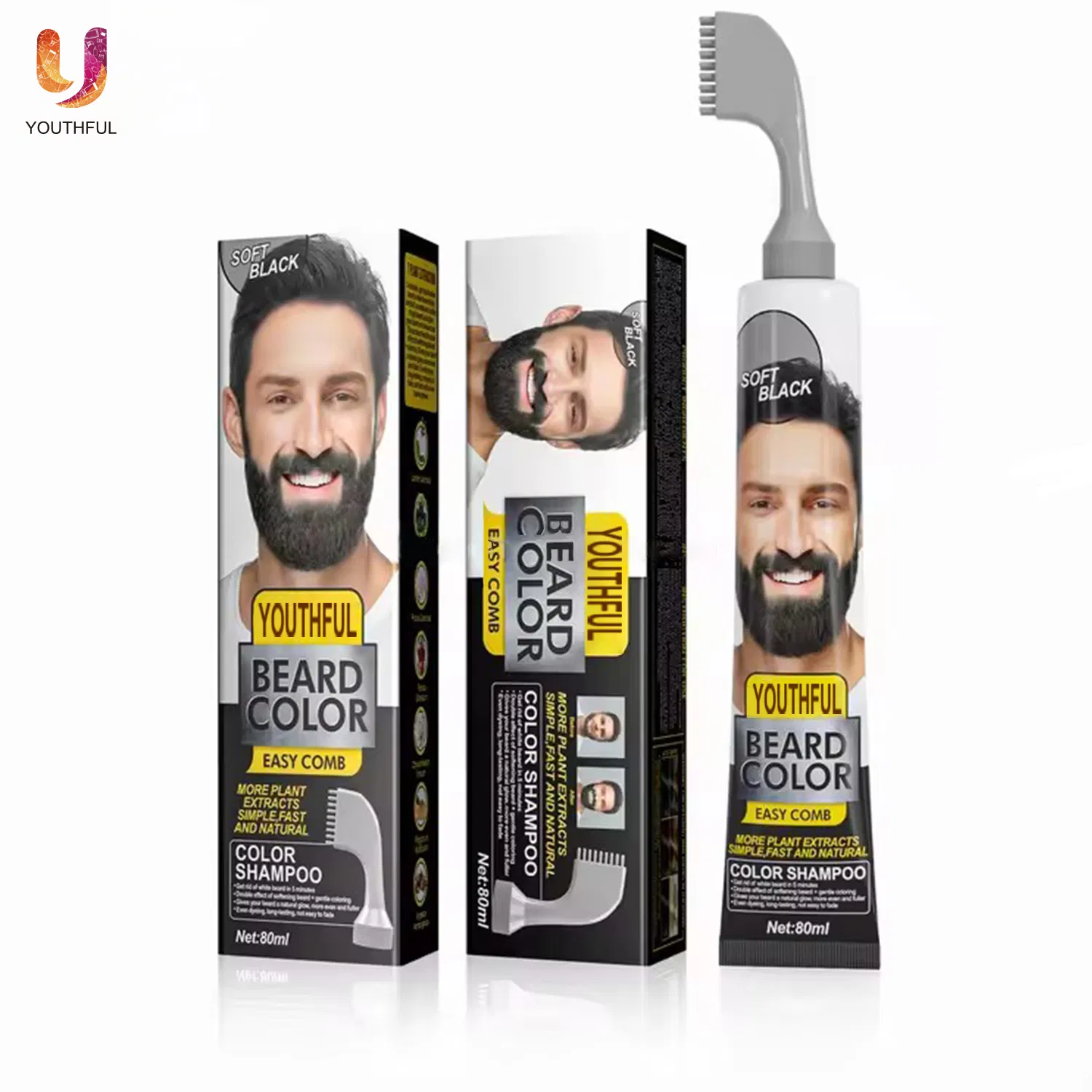 Organic Rosemary Beard Dye Shampoo Suitable for Men