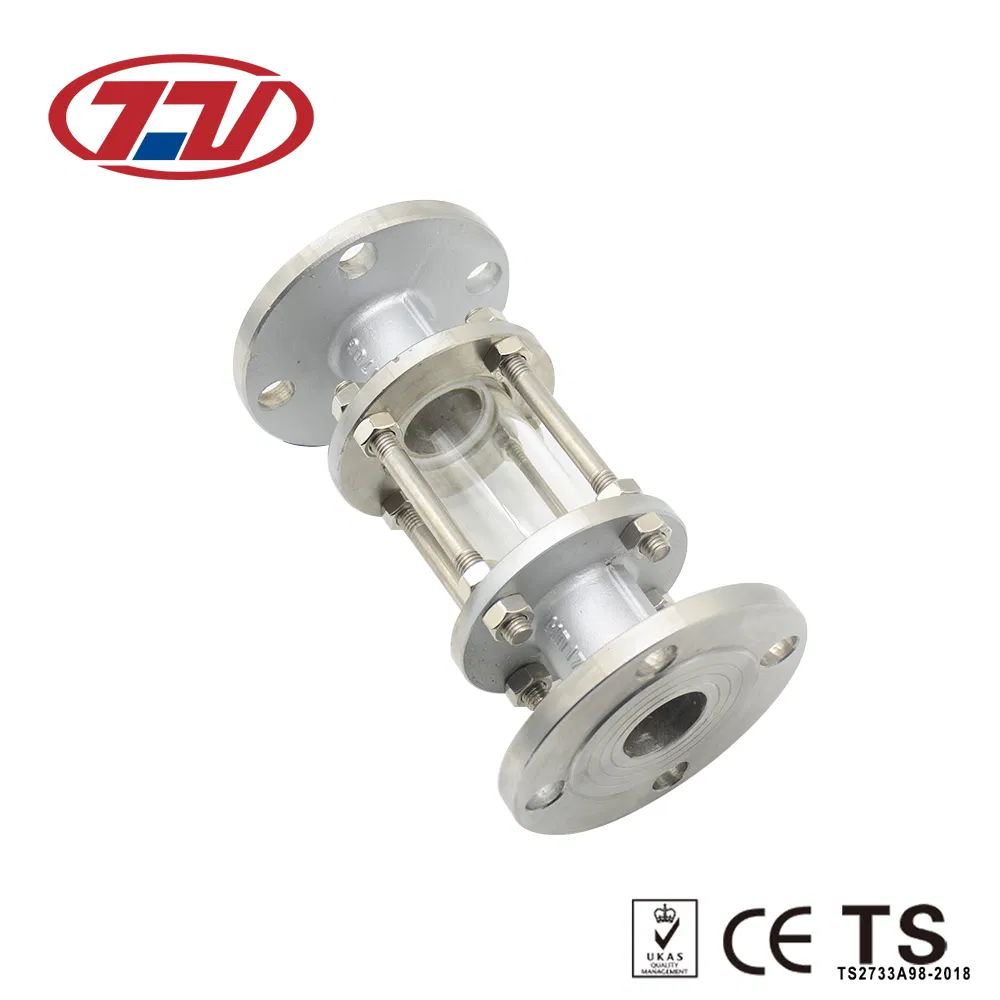 Stainless Steel Straight High Pressure Double Window Sight Glass for Water