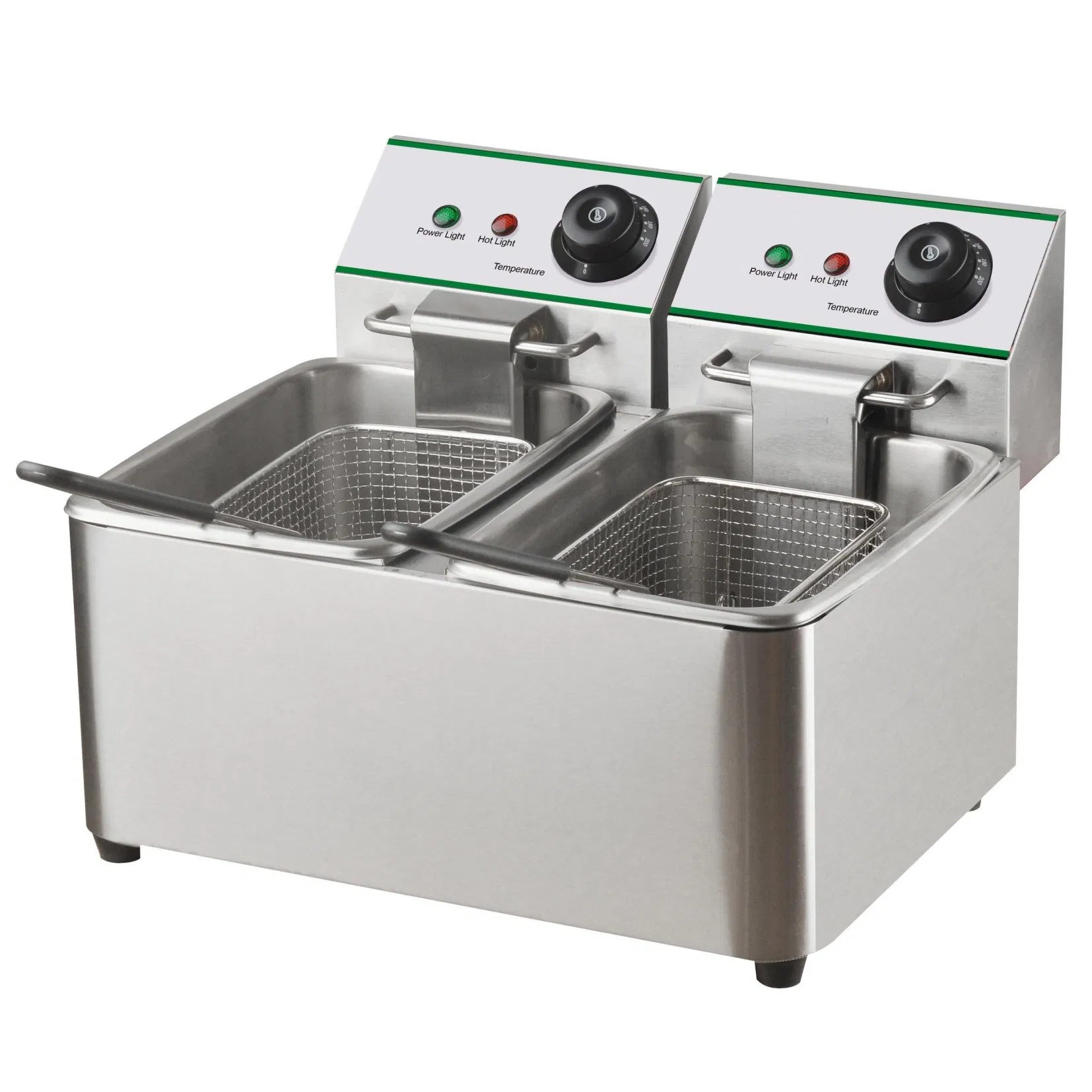 Double 8 Liter Tank Electric Fryer for Fast Cooking