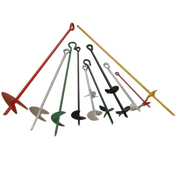 Винтовой якорь для грунта оцинкованный