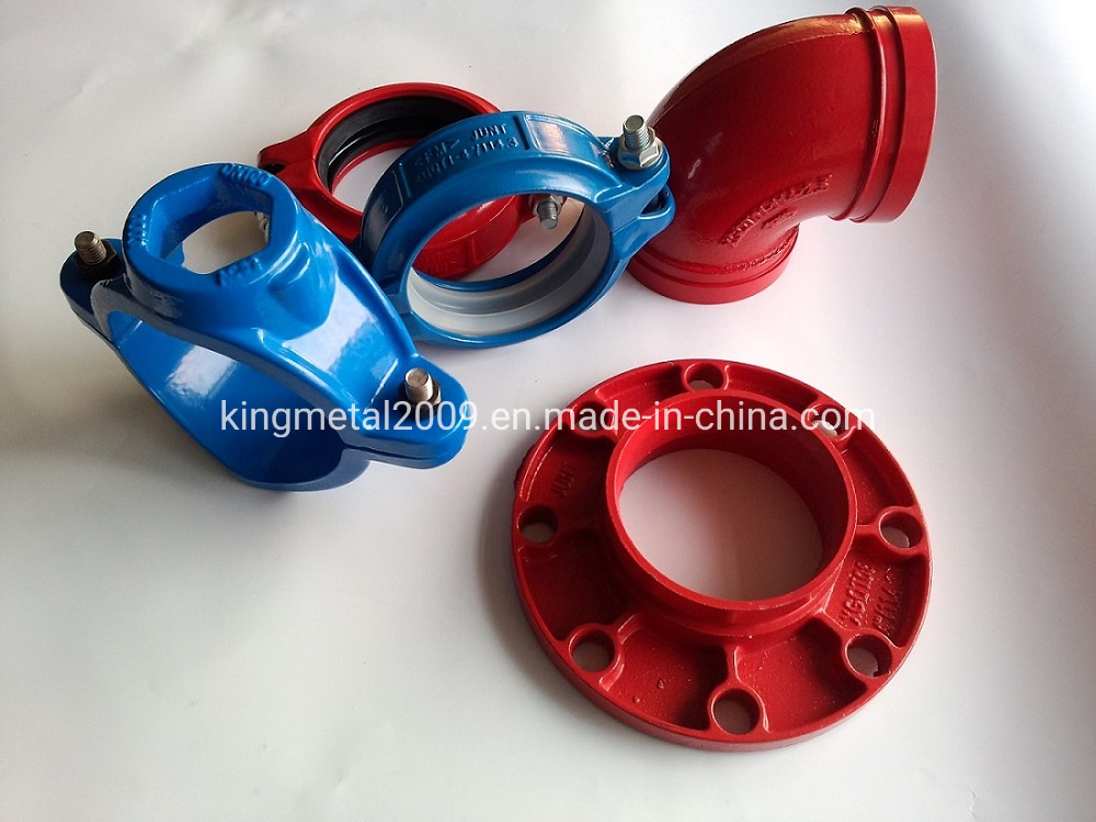 FM/UL Approved Fire Fighting Ductile Iron Grooved Pipe Fitting