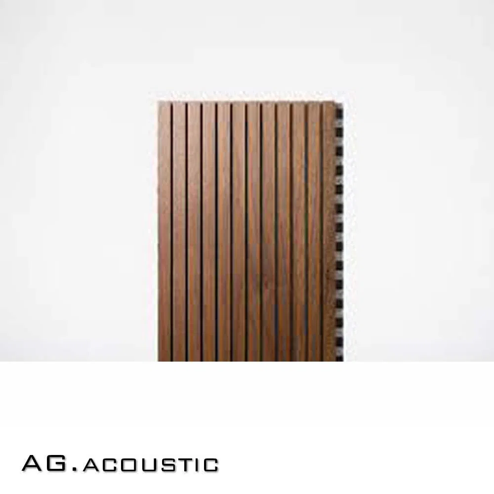 AG. Acoustic Eco Friendly Product Sound Insulation Wall Ceiling Soundproof Grooved Wood Veneer Panel