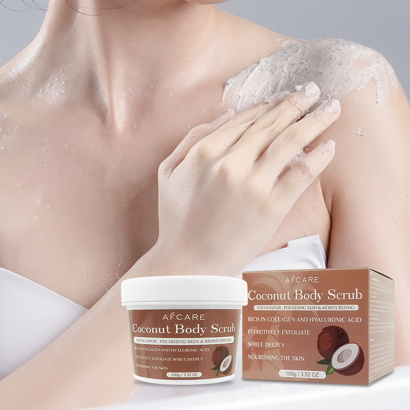 Body Scrub Cruelty-Free Exfoliator Smoothing and Shea Butter & Coconut Body Scrub