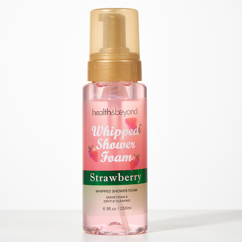 Hot Sale Good Quality Hydrating Strawberry 250ml Whipped Shower Foam