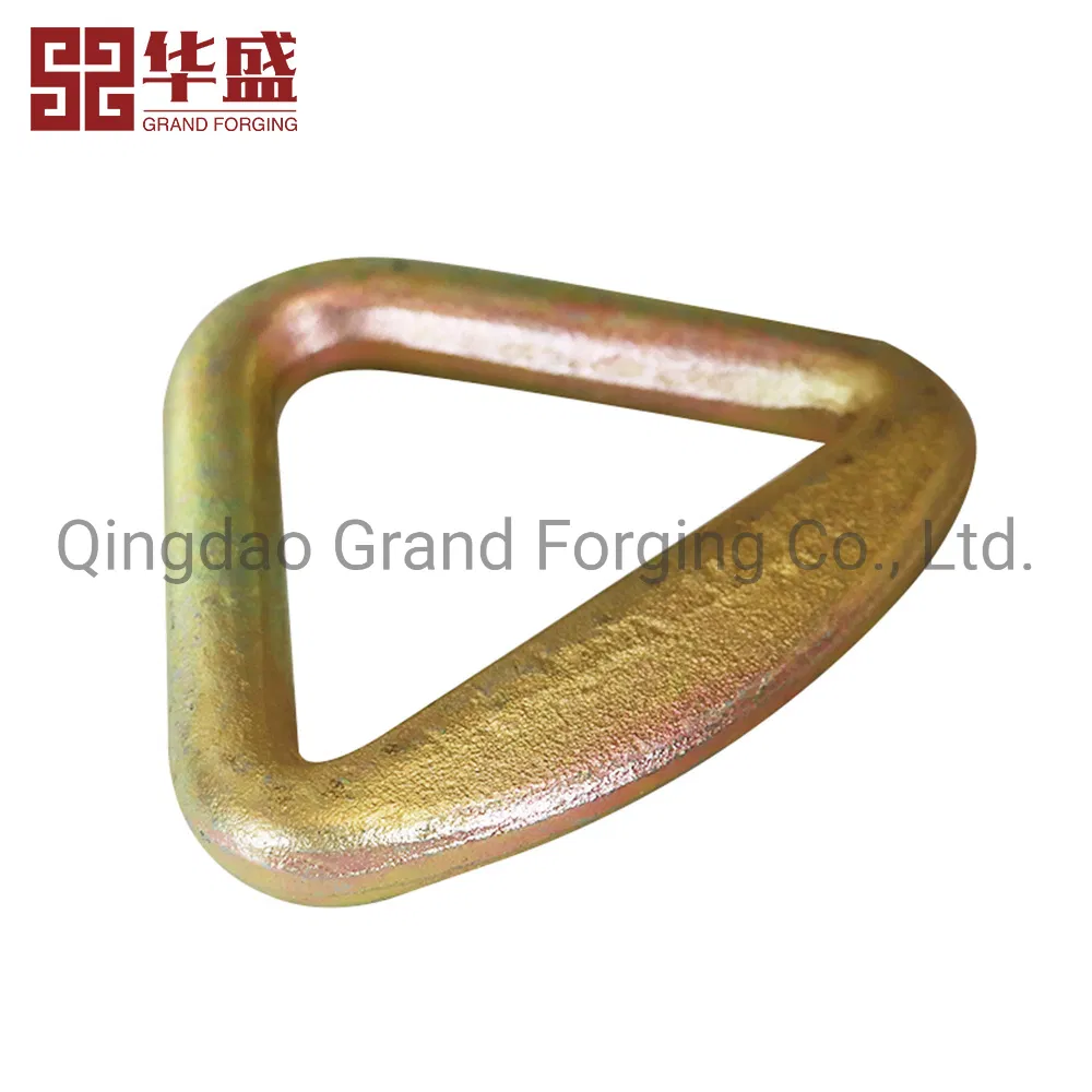 Hot Forging Metal Steel Hardware Triangle Welded Ring for Strap