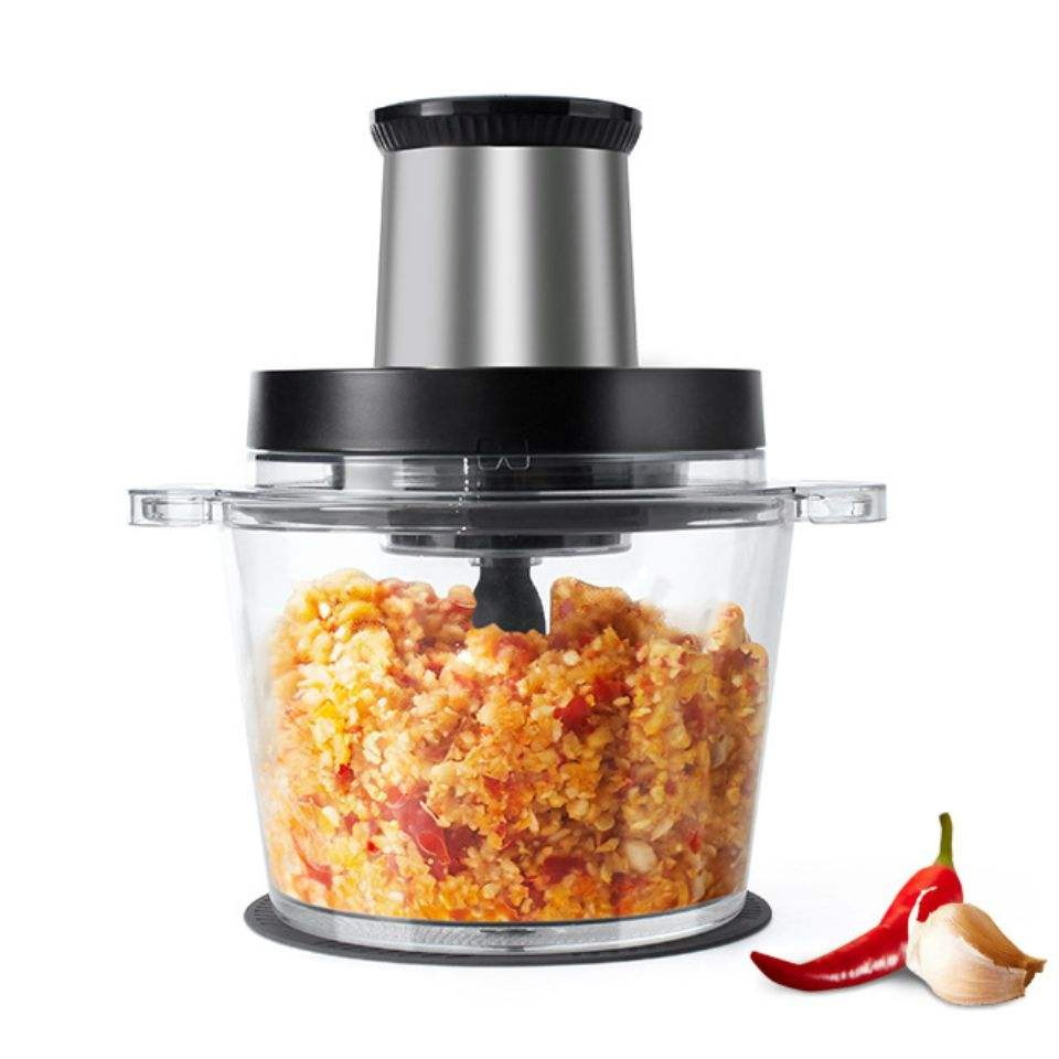3L Meat Grinder & Veggie Chopper with Glass Bowls Baby Food Vegetables Meat Fruits Grinder Mixer
