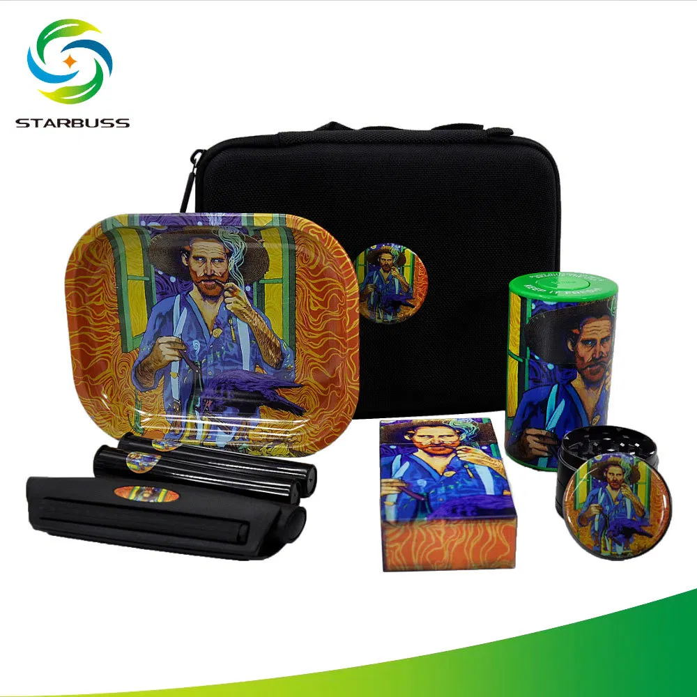 Gift Box with Three Sets of Pipe Smoke Mill Storage Box Smoke Mill Accessories Set Wholesale