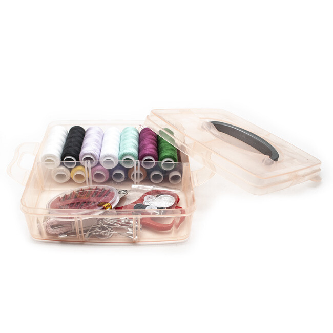 Custom DIY Thread Needle Box Portable Plastic Storage Household Travel Sewing Kit