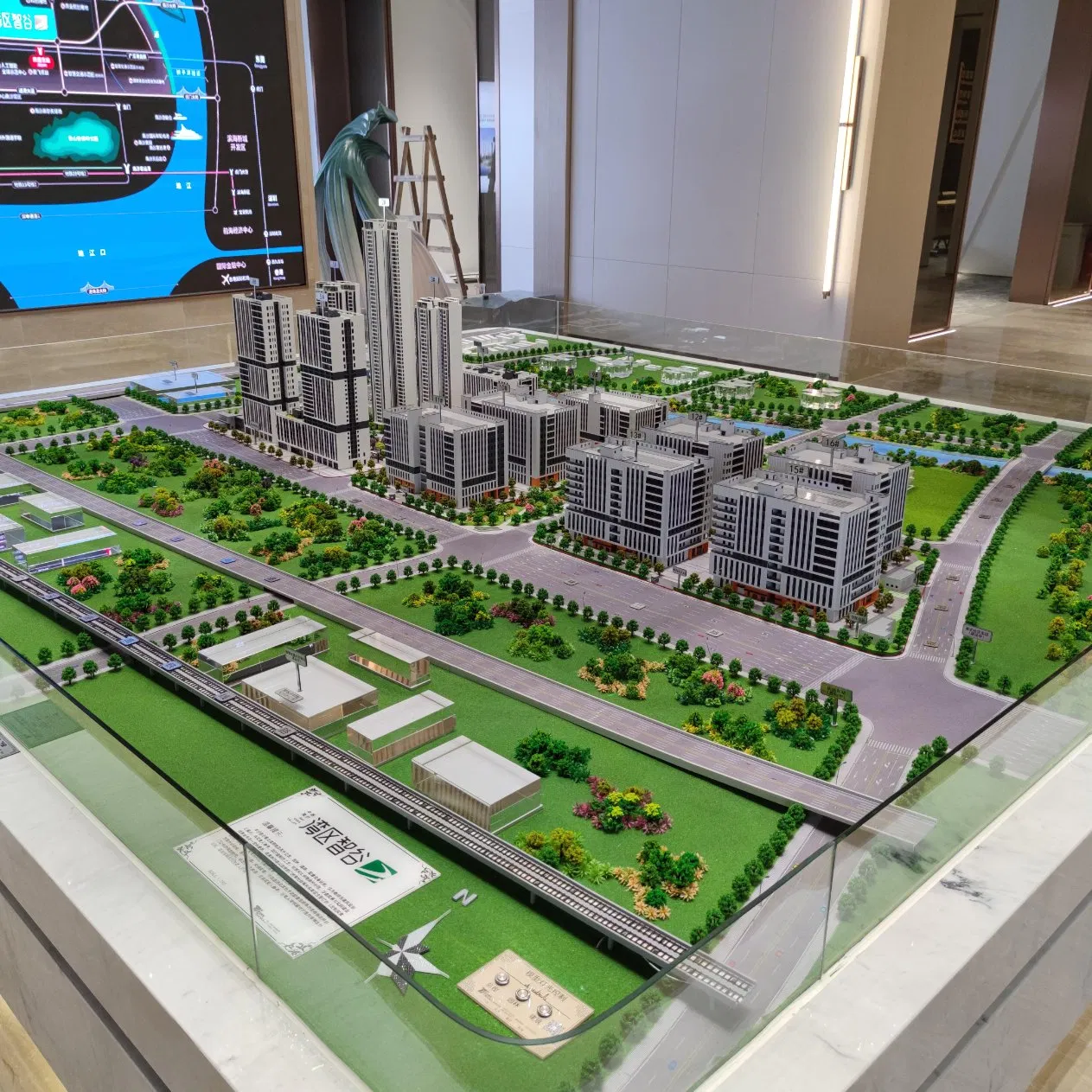 3D High-End Commercial Center Public Area and Art Design Proportion Model