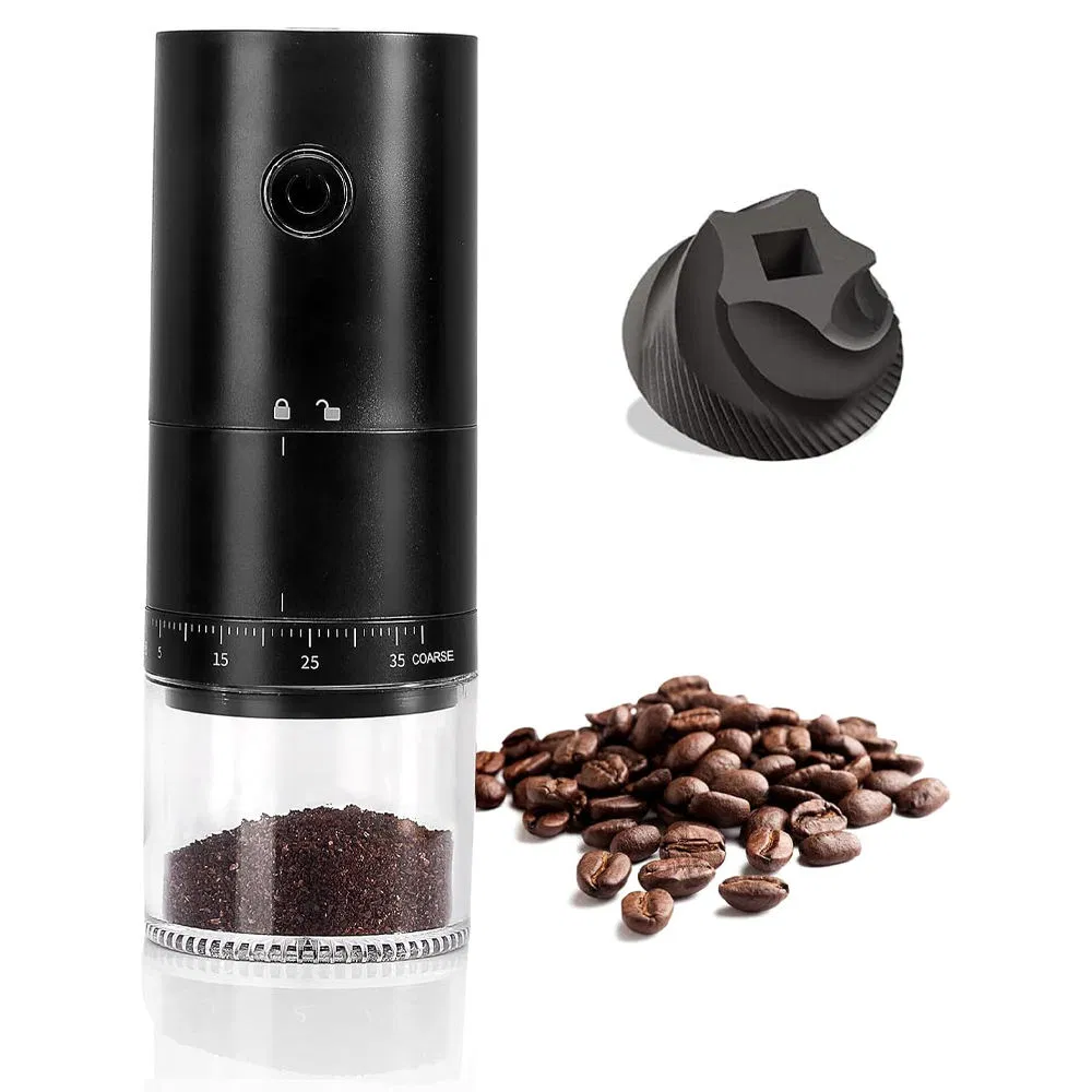 2025 New 38 Levels Adjustment Mini Coffee Bean Grinding Machine USB Rechargeable Portable Electric Coffee Grinder for Espresso