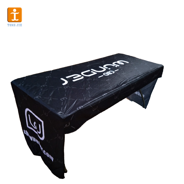 Popular Custom Color Polyester Fabric Table Cloth for Trade Show