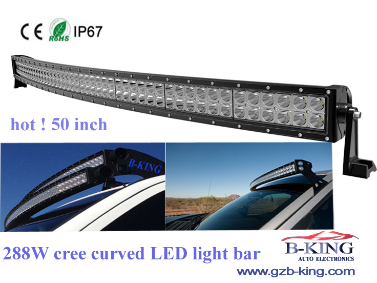 50-дюймовая светодиодная дуговая балка, 288 Вт, 9-30 В, IP67