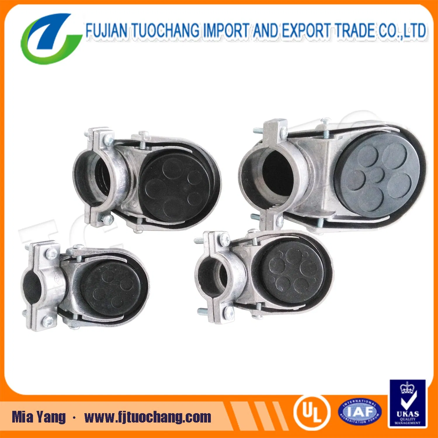 Polishing Aluminum Entrance Cap Clamp-on Type