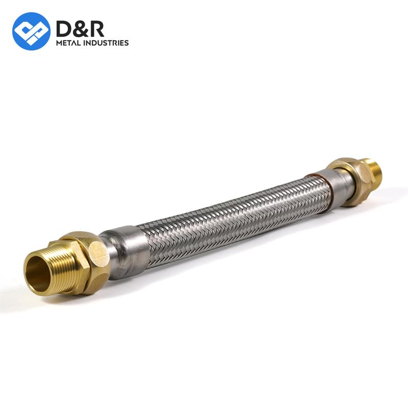 D&R Stainless Steel Female Male Adaptors Flexible Hoses Fcu Links Braided Corrugated Hoses