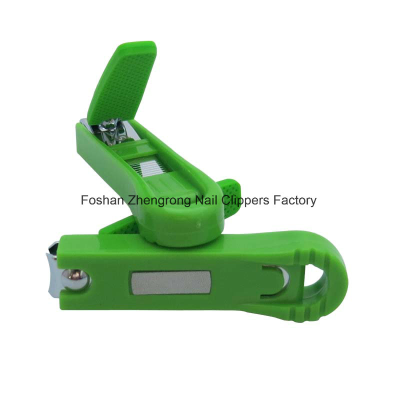 Magic Carbon Steel Middle Nail Clippers with Silicone Cover & Catcher (608S-10R)