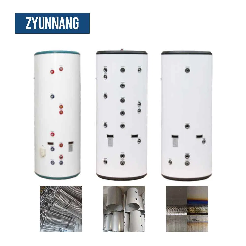 Galvanized Steel Inside Inox304 Stainless Water Tank with Coil for Heat Pump